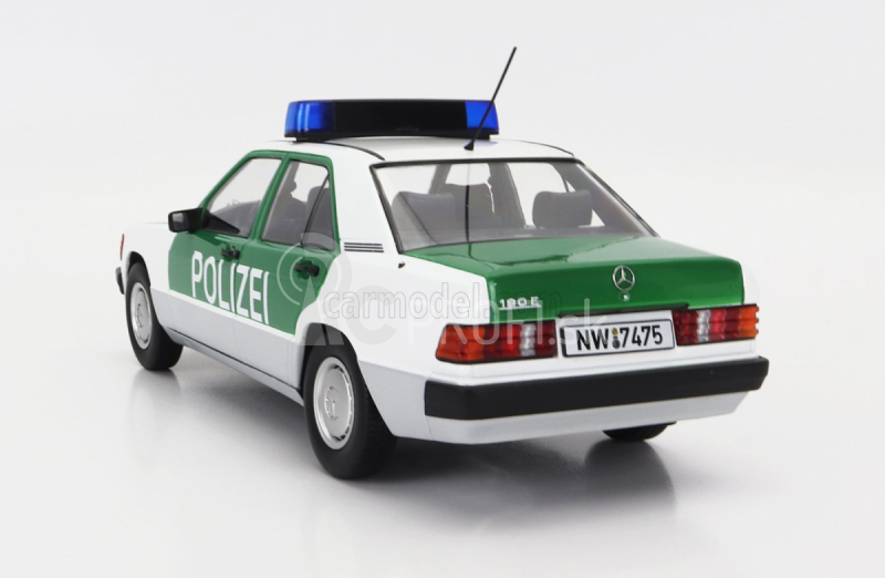 Triple9 Mercedes benz 190e (w201) Polizei Nemecko 1993 1:18 Bielozelený