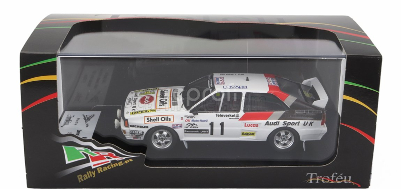 Trofeu Audi Quattro (nočná verzia) N 11 Rally Sweden 1985 David Liewellin - Phil Short 1:43 Biela