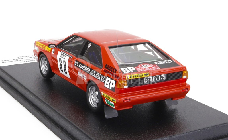 Trofeu Audi Quattro (nočná verzia) N 68 Rally Montecarlo 1982 Guy Chasseuil - Christian Baron 1:43 Červená