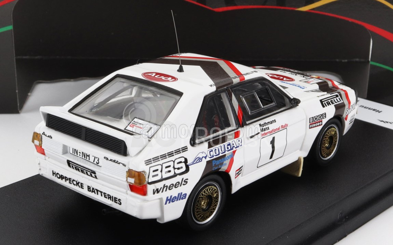 Trofeu Audi Quattro Sport N 1 Rally Manx 1984 H.mikkola - A.hertz 1:43 Biela