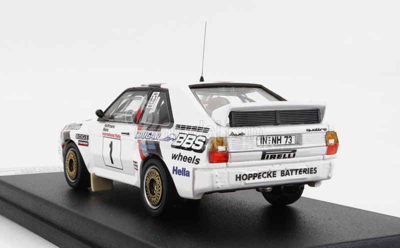 Trofeu Audi Quattro Sport N 1 Rally Manx 1984 H.mikkola - A.hertz 1:43 Biela