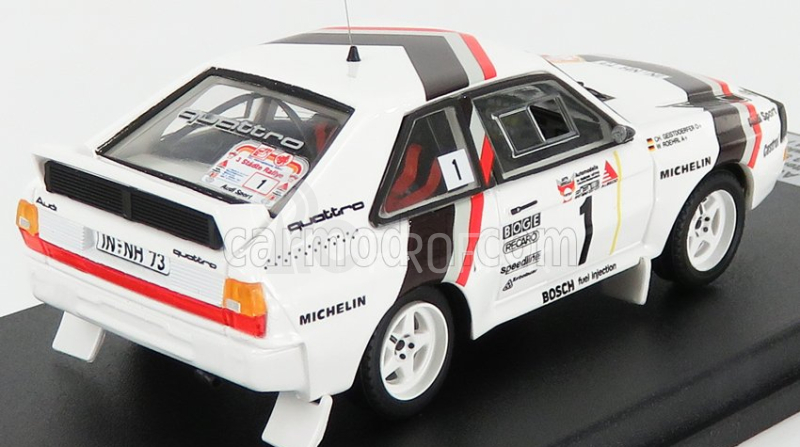 Trofeu Audi Quattro Sport N 1 Winner Rally Stadte 1984 - Štart Pretek Verzia W.rohrl - C.geistdorfer 1:43 Biela