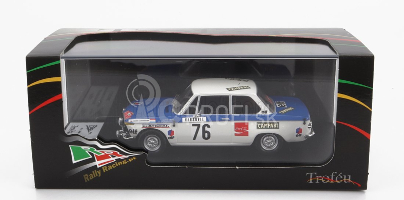 Trofeu BMW 2002 Ti (nočná verzia) N 76 Rally Montecarlo 1973 A.kridel - J.brandenburger 1:43 Modrá Biela