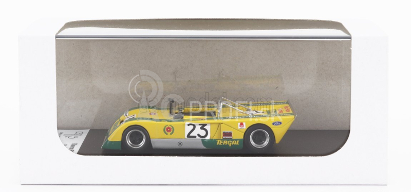 Trofeu Chevron B21 Fvc Cosworth N 23 Rally Vila Real 1972 Paco Josa 1:43 Žltozelená