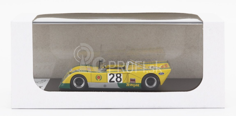 Trofeu Chevron B21 Fvc Cosworth N 28 Rally Vila Real 1972 Jose Juncadella 1:43 Žltozelená