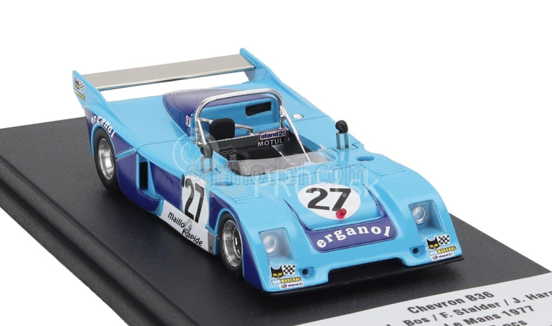 Trofeu Chevron B36 Spider Team Societe Racing N 27 24h Le Mans 1977 Jean Louis Bos - Fred Stalder - Jacky Heran 1:43