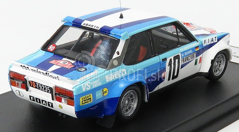 Trofeu Fiat 131 Abarth Team Fiat Italia N 10 Winner Rally Montecarlo 1980 W.rohrl - C.geistdorfer 1:43 Biela Modrá