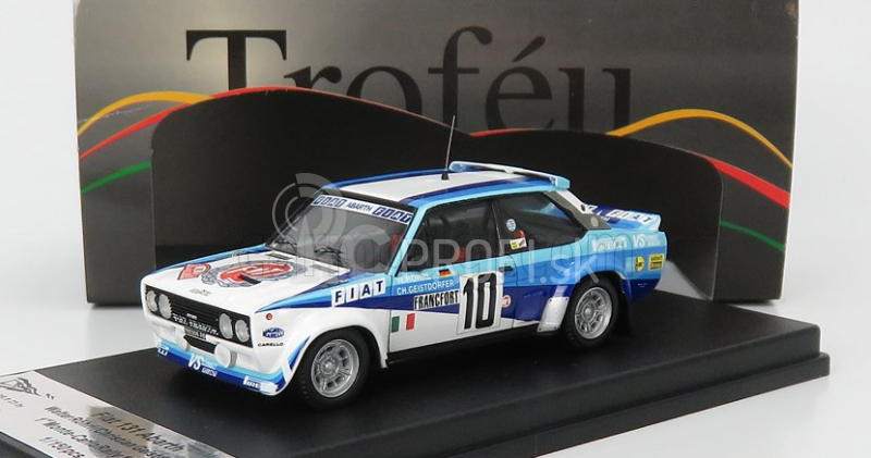 Trofeu Fiat 131 Abarth Team Fiat Italia N 10 Winner Rally Montecarlo 1980 W.rohrl - C.geistdorfer 1:43 Biela Modrá