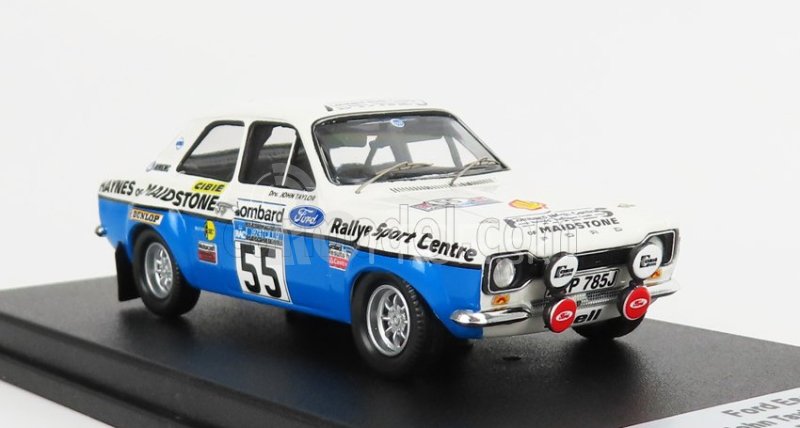 Trofeu Ford england Escort Mki N 55 Rally Rac 1974 J.taylor - J.chitty 1:43 Biela Modrá