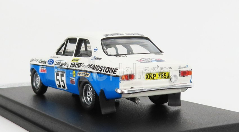 Trofeu Ford england Escort Mki N 55 Rally Rac 1974 J.taylor - J.chitty 1:43 Biela Modrá