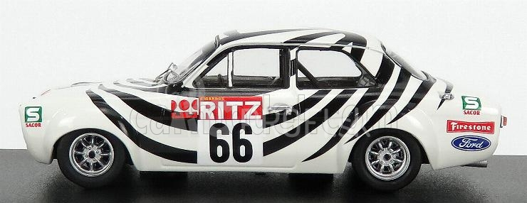 Trofeu Ford england Escort Mki N 66 Winner Montes Claros 1971 Francisco Santos 1:43 Biela Čierna