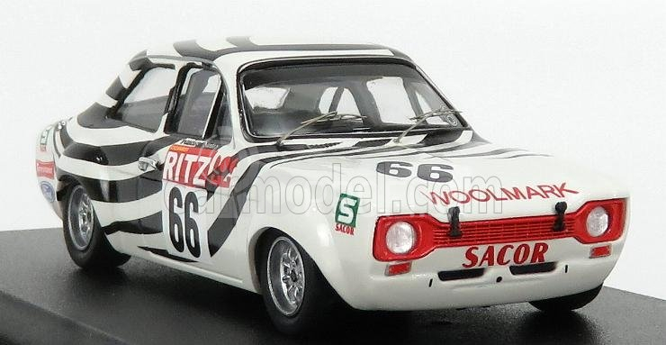 Trofeu Ford england Escort Mki N 66 Winner Montes Claros 1971 Francisco Santos 1:43 Biela Čierna