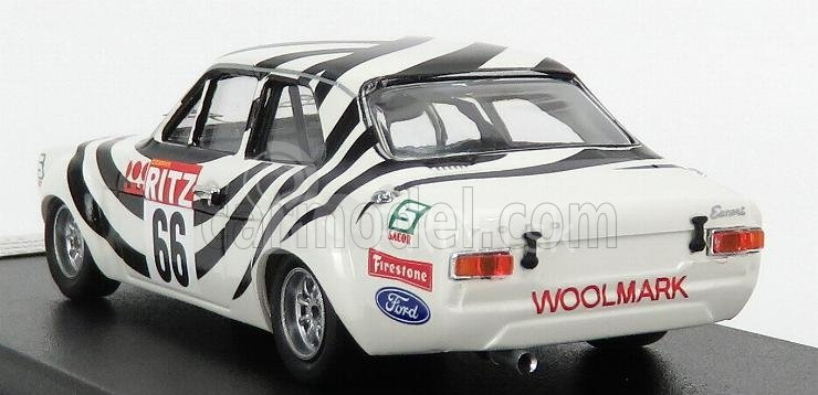 Trofeu Ford england Escort Mki N 66 Winner Montes Claros 1971 Francisco Santos 1:43 Biela Čierna