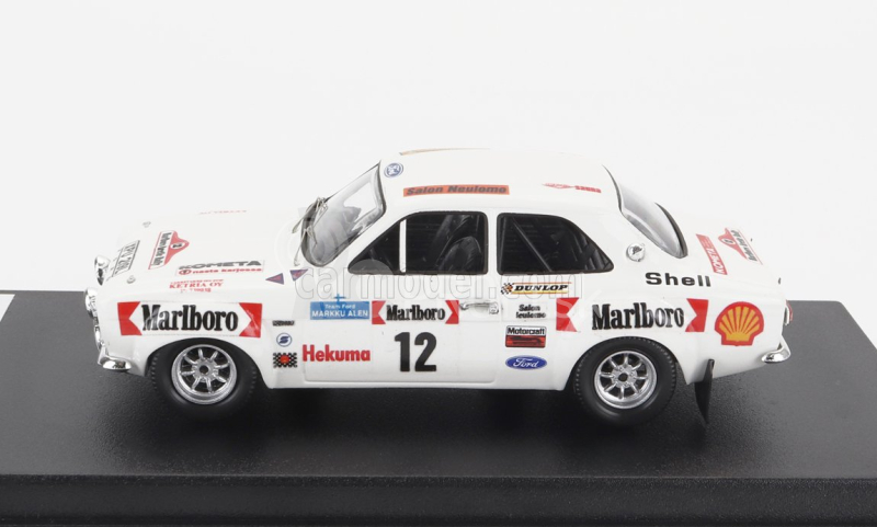 Trofeu Ford england Escort Mki (nočná verzia) N 12 4th Rally Artic 1974 Markku Alen - Ilkka Kivimaki 1:43 Biela