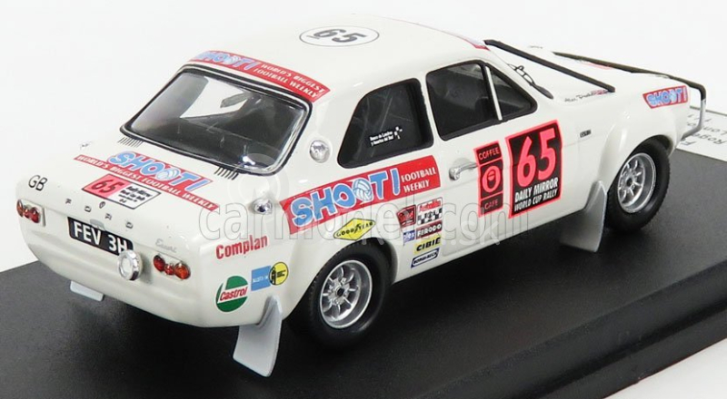 Trofeu Ford england Escort Mki (nočná verzia) N 65 Rally London - Mexico 1970 R.clark - A.poole 1:43 Biela