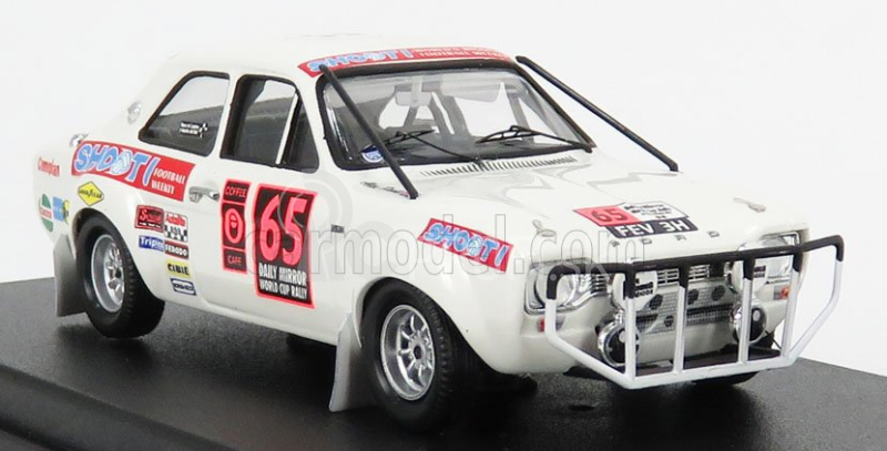 Trofeu Ford england Escort Mki (nočná verzia) N 65 Rally London - Mexico 1970 R.clark - A.poole 1:43 Biela