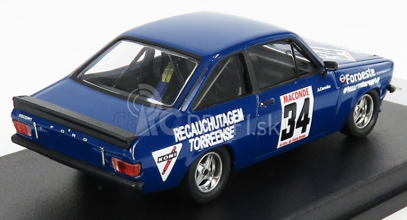 Trofeu Ford england Escort Mkii N 34 Rally Vila Do Conde 1980 A.carreira 1:43 Modrá