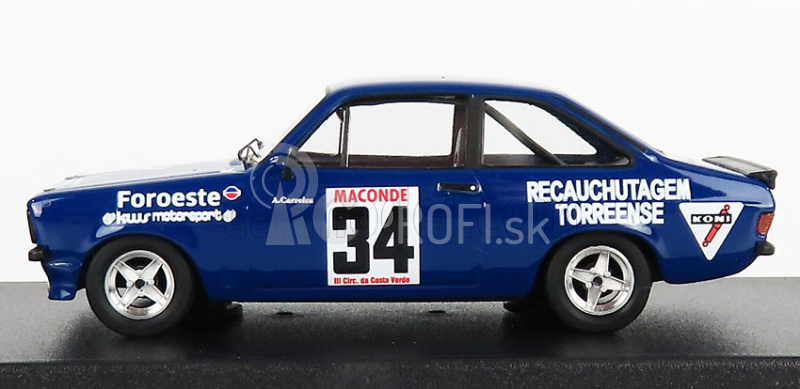 Trofeu Ford england Escort Mkii N 34 Rally Vila Do Conde 1980 A.carreira 1:43 Modrá