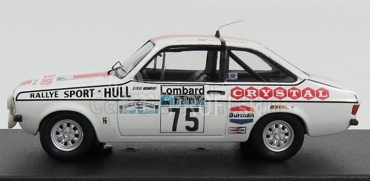 Trofeu Ford england Escort Mkii N 75 Rac Rally 1977 M.jackson - S.howard 1:43 Biela červená