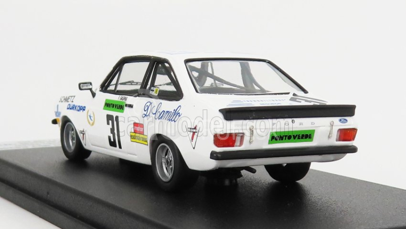 Trofeu Ford england Escort Mkii Rs 2000 N 31 2nd Rally Vila Do Conde 1981 F.gaspar 1:43 White