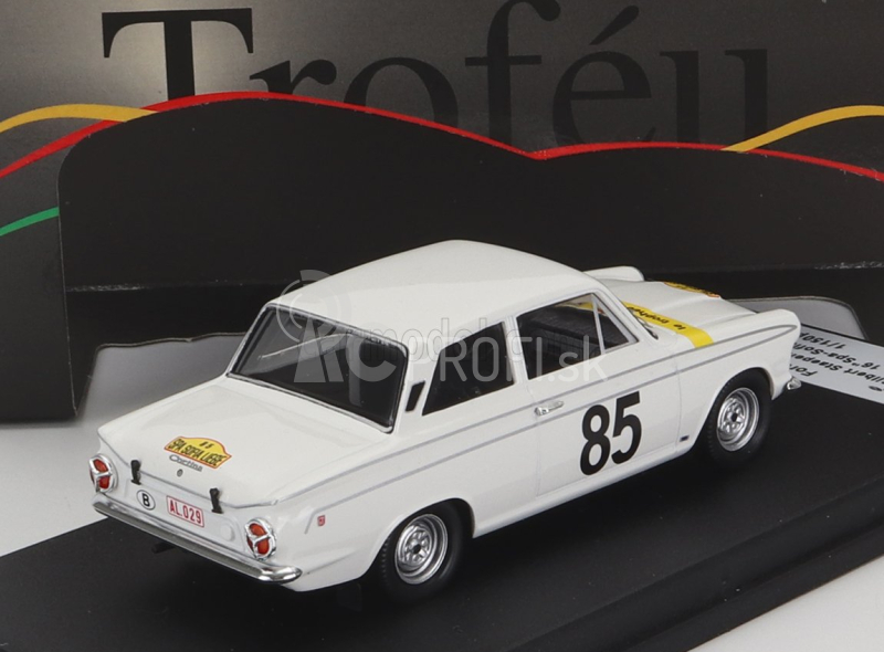 Trofeu Ford england Lotus Cortina Gt N 85 Rally Spa-sofia-liege 1964 G.staepelaere - E.meeuwissen 1:43 Biela