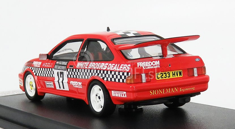 Trofeu Ford england Sierra Cosworth Rs N 17 Rally National Breakdown 1987 R.stoneman - P.davis 1:43 Red Black