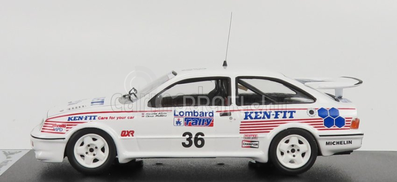 Trofeu Ford england Sierra Rs Cosworth N 36 Rally Rac Lombard 1987 C.mellors - H.white 1:43 Biela