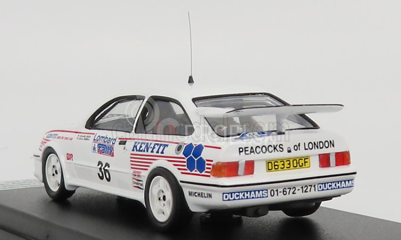 Trofeu Ford england Sierra Rs Cosworth N 36 Rally Rac Lombard 1987 C.mellors - H.white 1:43 Biela