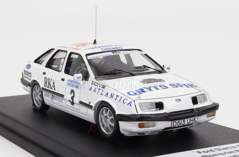 Trofeu Ford england Sierra Xr4x4 N 3 2nd Rally Sweden 1988 S.blomqvist - B.melander 1:43 Biela