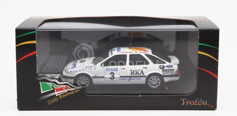 Trofeu Ford england Sierra Xr4x4 N 3 2nd Rally Sweden 1988 S.blomqvist - B.melander 1:43 Biela