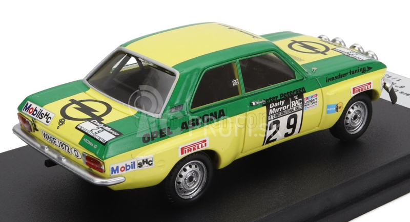 Trofeu Opel Ascona 1.9 Sr (nočná verzia) N 29 8. Rally Rac Lombard 1973 Lars Carlsson - Peter Petersen 1:43 Zelená Žltá