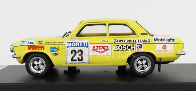 Trofeu Opel Ascona A N 23 Rally 1000 Lakes 1974 B.danielsson - B.sundberg 1:43 Žltá