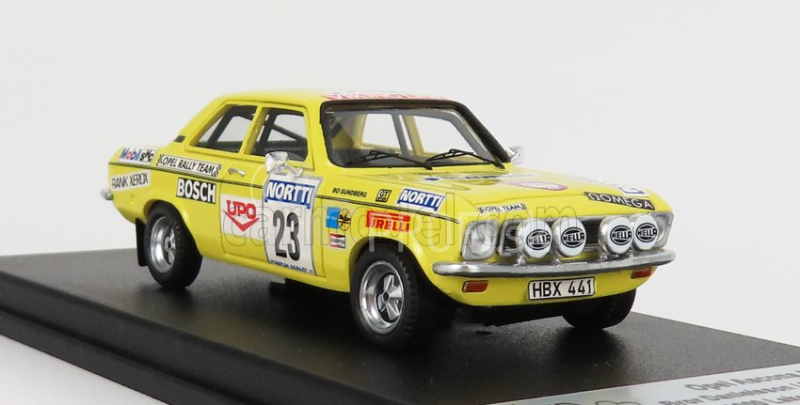 Trofeu Opel Ascona A N 23 Rally 1000 Lakes 1974 B.danielsson - B.sundberg 1:43 Žltá