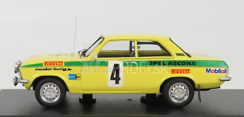 Trofeu Opel Ascona A (nočná verzia) N 4 Winner Rally Russelsheim 1973 W.rohrl - J.berger 1:43 Žltozelená