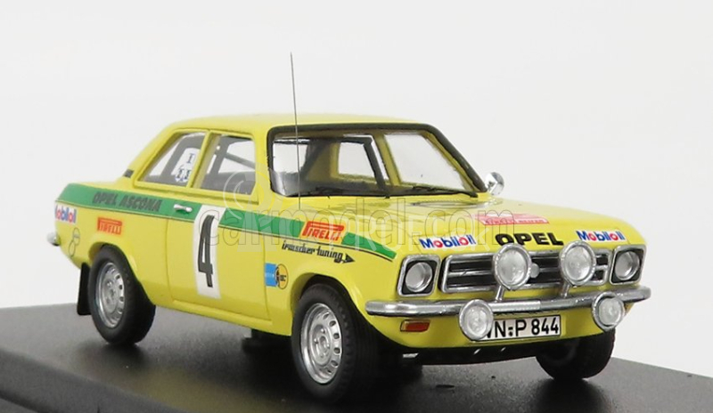 Trofeu Opel Ascona A (nočná verzia) N 4 Winner Rally Russelsheim 1973 W.rohrl - J.berger 1:43 Žltozelená