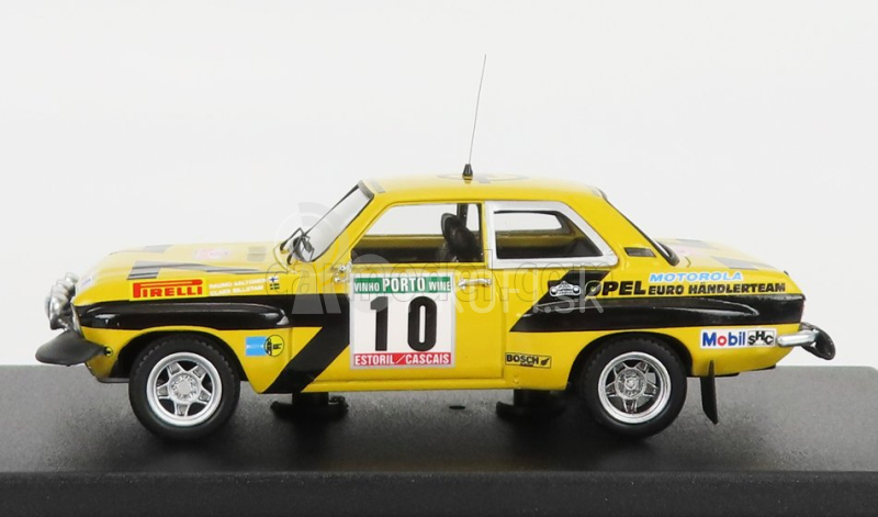 Trofeu Opel Ascona (nočná verzia) N 10 4th Rally Portugal 1975 R.aaltonen - C.billstam 1:43 Žltá čierna