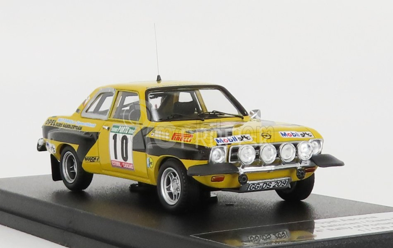 Trofeu Opel Ascona (nočná verzia) N 10 4th Rally Portugal 1975 R.aaltonen - C.billstam 1:43 Žltá čierna