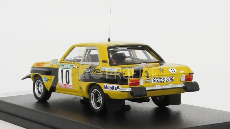 Trofeu Opel Ascona (nočná verzia) N 10 4th Rally Portugal 1975 R.aaltonen - C.billstam 1:43 Žltá čierna