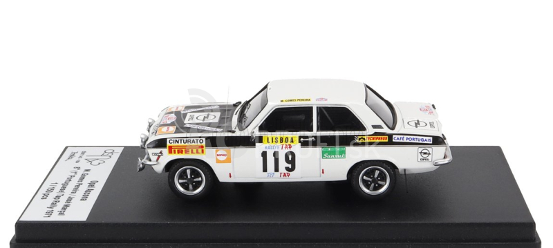 Trofeu Opel Ascona (nočná verzia) N 119 Winner Rally Tap 1971 Manuel Gomes Pereira - Jose Marcal 1:43 Biela Čierna