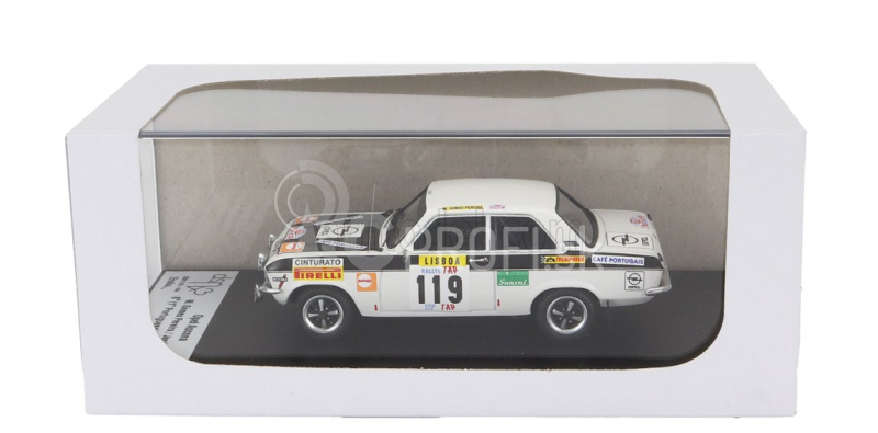 Trofeu Opel Ascona (nočná verzia) N 119 Winner Rally Tap 1971 Manuel Gomes Pereira - Jose Marcal 1:43 Biela Čierna