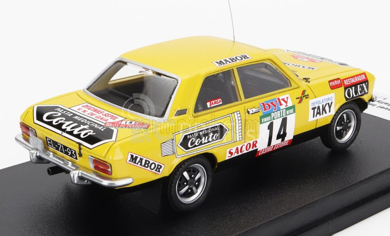 Trofeu Opel Ascona (nočná verzia) N 14 9. Rally Portugalsko 1976 Manuel Inacio - Pina De Morais 1:43 Žltá