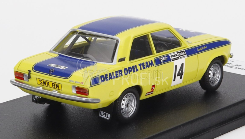 Trofeu Opel Ascona (nočná verzia) N 14 Rally Welsh 1974 R.brookes - R.h.evans 1:43 Žlto-modrá