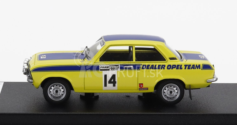 Trofeu Opel Ascona (nočná verzia) N 14 Rally Welsh 1974 R.brookes - R.h.evans 1:43 Žlto-modrá