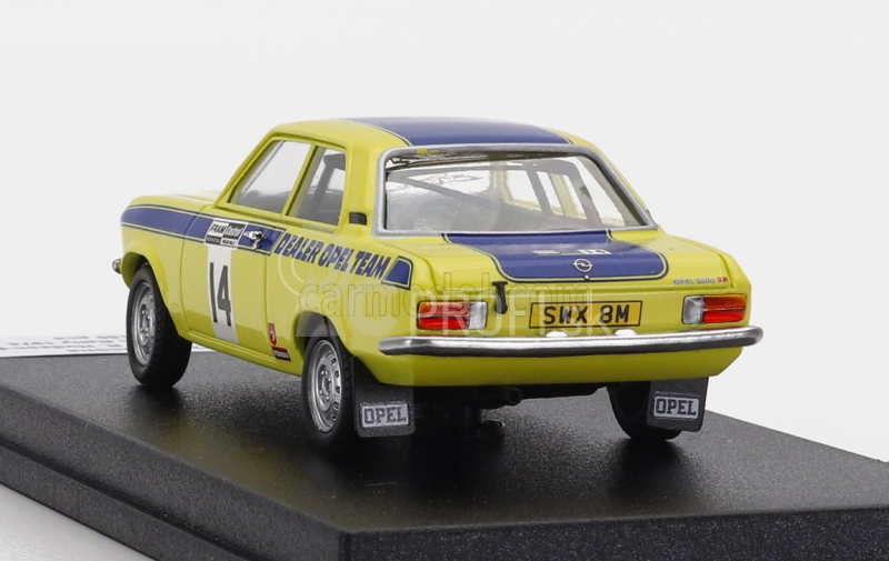 Trofeu Opel Ascona (nočná verzia) N 14 Rally Welsh 1974 R.brookes - R.h.evans 1:43 Žlto-modrá