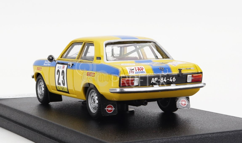 Trofeu Opel Ascona (nočná verzia) N 23 Rally Tap 1974 G.pereira - A.aimeida Pereira 1:43 Žltá Modrá