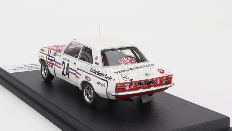 Trofeu Opel Ascona (nočná verzia) N 24 Rally Montecarlo 1972 Henri Greder - Christian Delferier 1:43 Biela červená