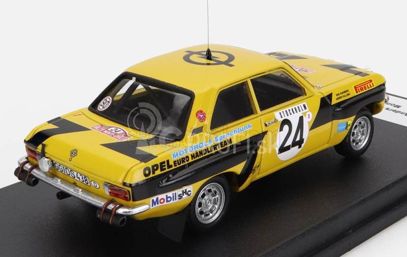 Trofeu Opel Ascona (nočná verzia) N 24 Rally Montecarlo 1975 A.kullang - C.g.andersson 1:43 Žltá Čierna