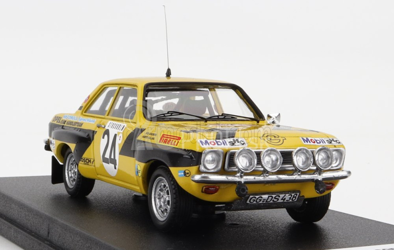 Trofeu Opel Ascona (nočná verzia) N 24 Rally Montecarlo 1975 A.kullang - C.g.andersson 1:43 Žltá Čierna