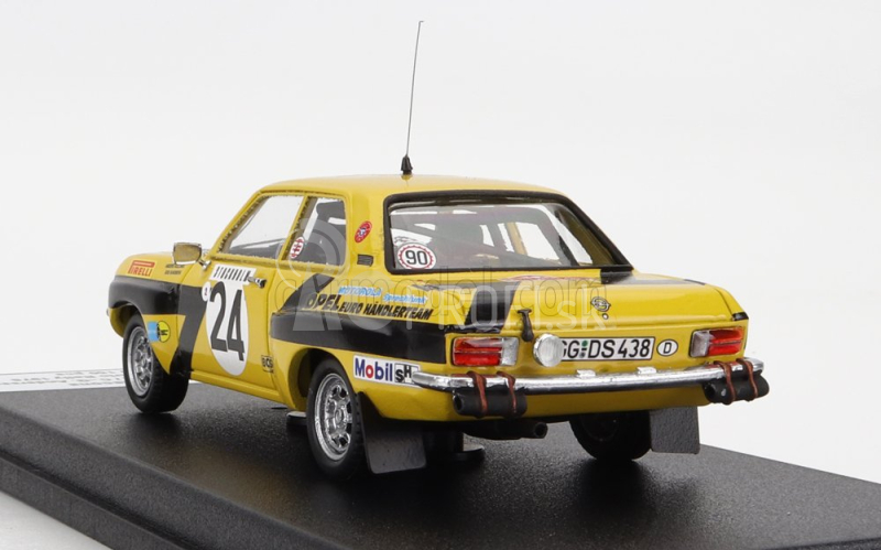 Trofeu Opel Ascona (nočná verzia) N 24 Rally Montecarlo 1975 A.kullang - C.g.andersson 1:43 Žltá Čierna