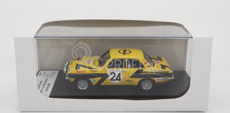 Trofeu Opel Ascona (nočná verzia) N 24 Rally Montecarlo 1975 A.kullang - C.g.andersson 1:43 Žltá Čierna